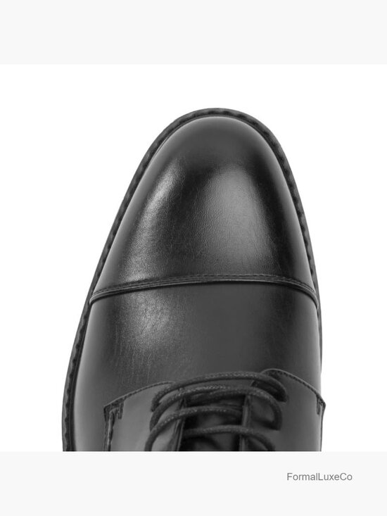 Classic Dress Oxfords, Wingtip Prince Formal Lace Up Shoes, Round Toe, TPR main image 6